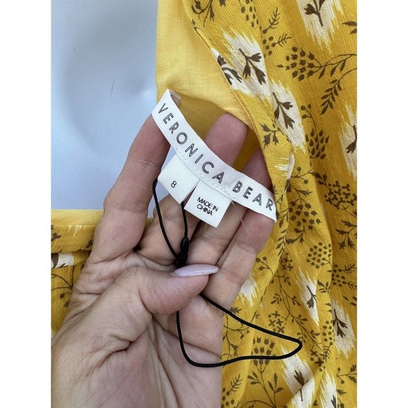 Veronica Beard $798 Virginia Sun Multi Floral Tiered One Shoulder Maxi dress Sz8 - Picture 13 of 16